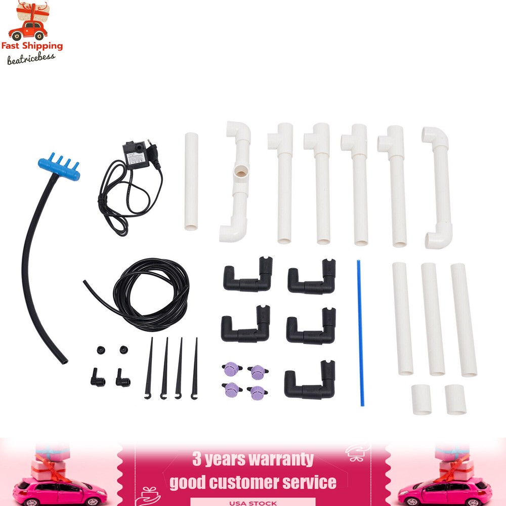 Hydroponic Deep Water Culture (DWC) & Buckets Drip Ring Grow System Kit Pp & Uv