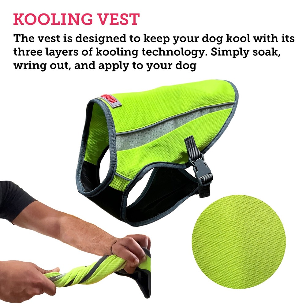 Kong Cooling Dog Vest Adjustable Reflective Breathable Harness Protective Jacket