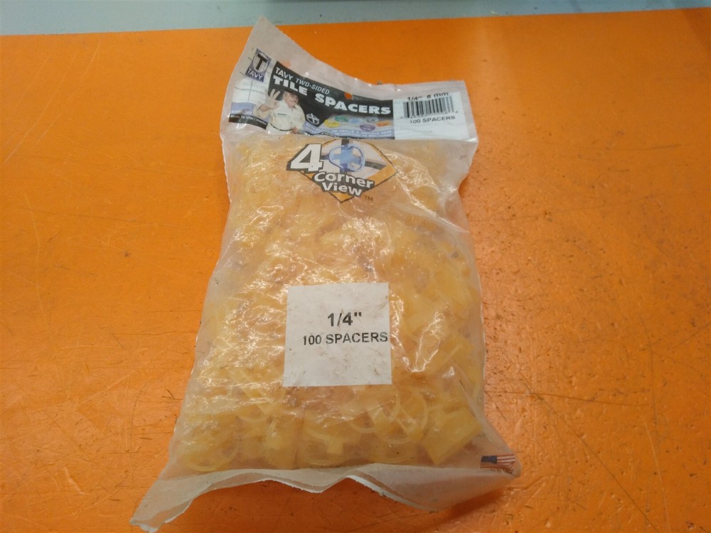 ⭐️⭐️⭐️⭐️⭐️ 100 Tavy Two-Sided Tile Spacers 1/4"