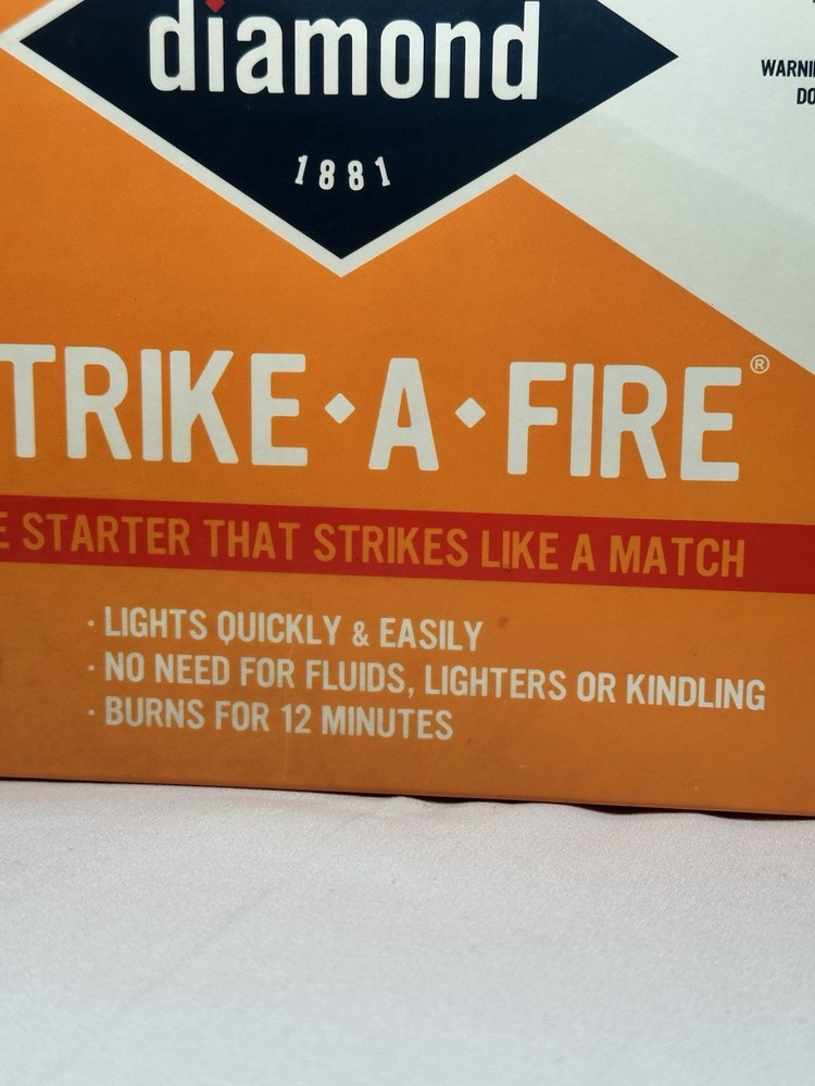 Diamond Strike-A-Fire Fire Starter Sticks 48 Pieces Strike On Box 48 Count