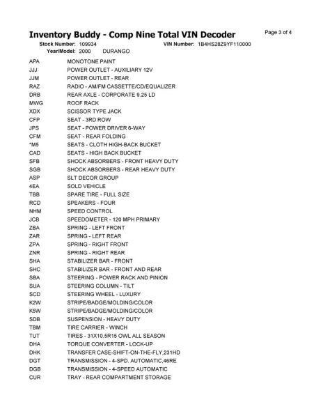 Dash Panel Fits 00 DURANGO 10290303
