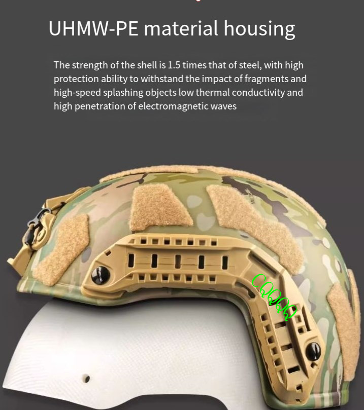 FAST PJ PE Material Multicam Camo High Protective Performance Helmet