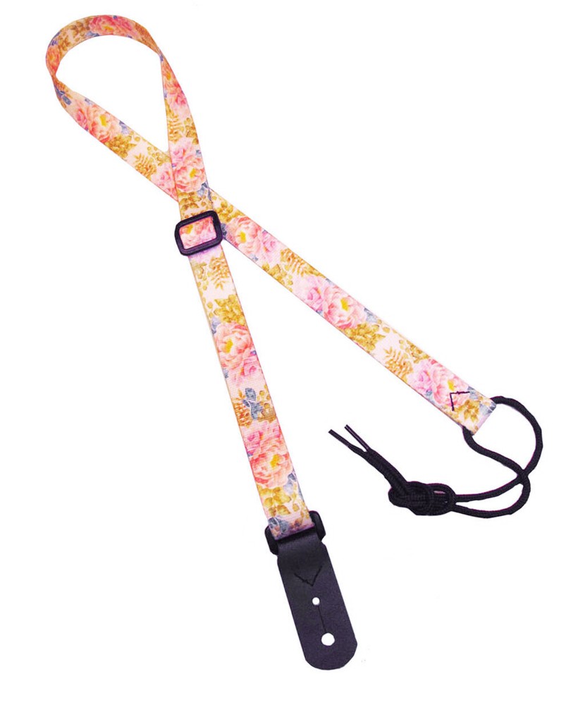 Legacystraps Mandolin Strap Ukulele Strap Pastel Flower Design