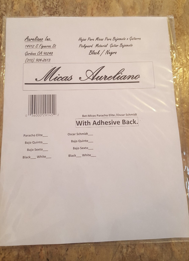 Micas Para Bajo Quinto Hernandez (Pickguards Only) White