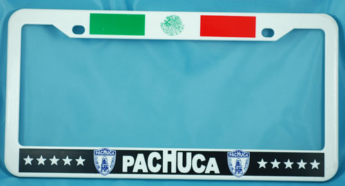 2 pcs "PACHUCA" SOCCER License Plate Plastic