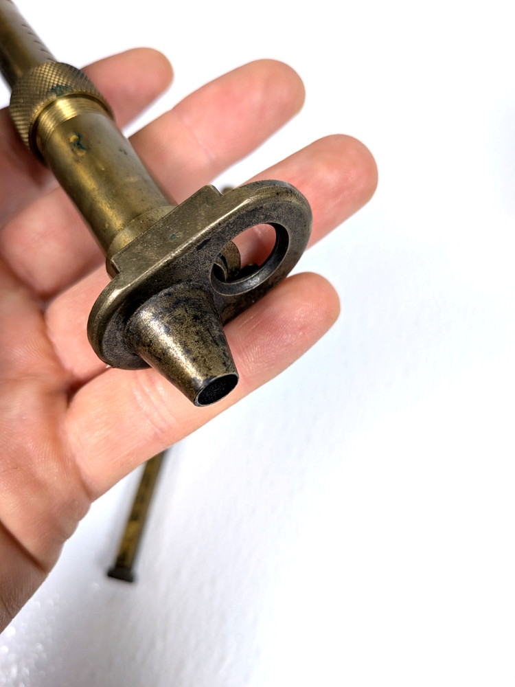 Vintage Brass Adjustable Black Powder Measure Muzzleloader Tools