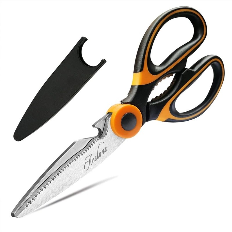 Heavy Duty Kitchen Scissors Multi-functional Stainless Steel Sharp Shears New