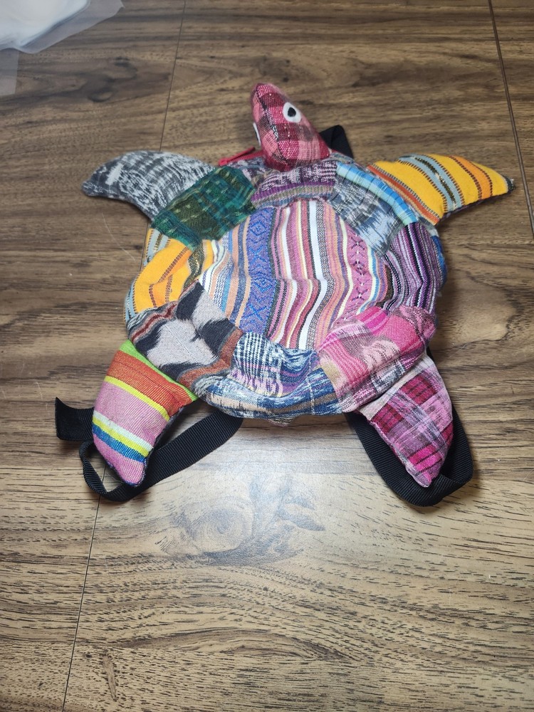 Trades Of Hope Small Cloth Turtle Patchwork Backpack