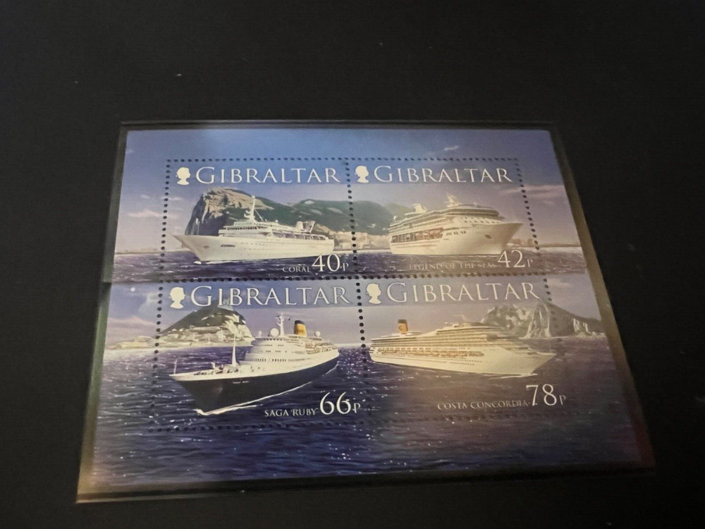 GIBRALTAR 2006 2nd CRUISE SHIPS MINI SHEET NEVER HINGED MINT