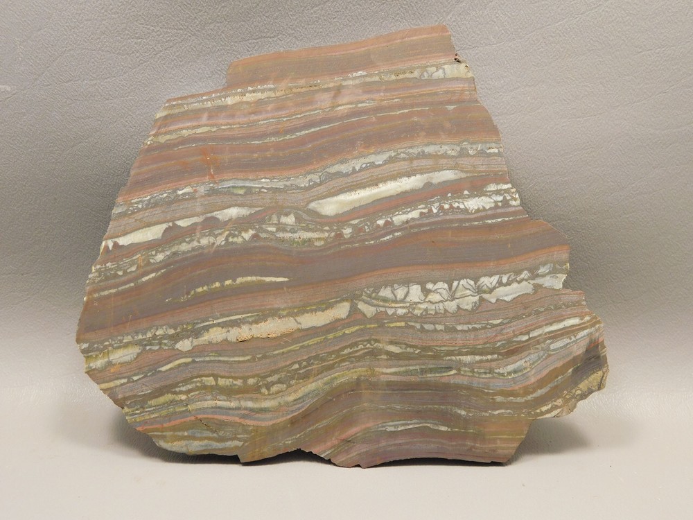 Tiger Iron Rough Rock Lapidary Stone Slab Cabbing #O1