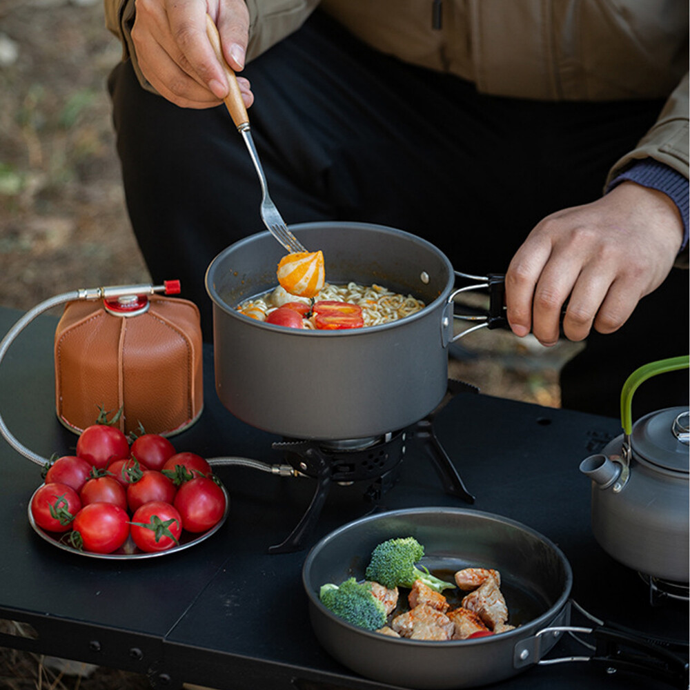 Lightweight Folding Cookware for Camping & Backpacking - Pot, Pan, Kettle Set