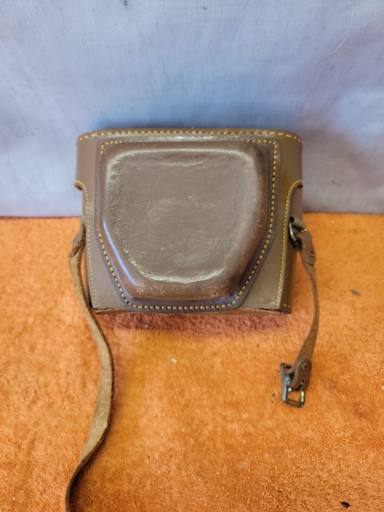 R•Kodak 35 Rangefinder Camera + Brown Leather Case Untested