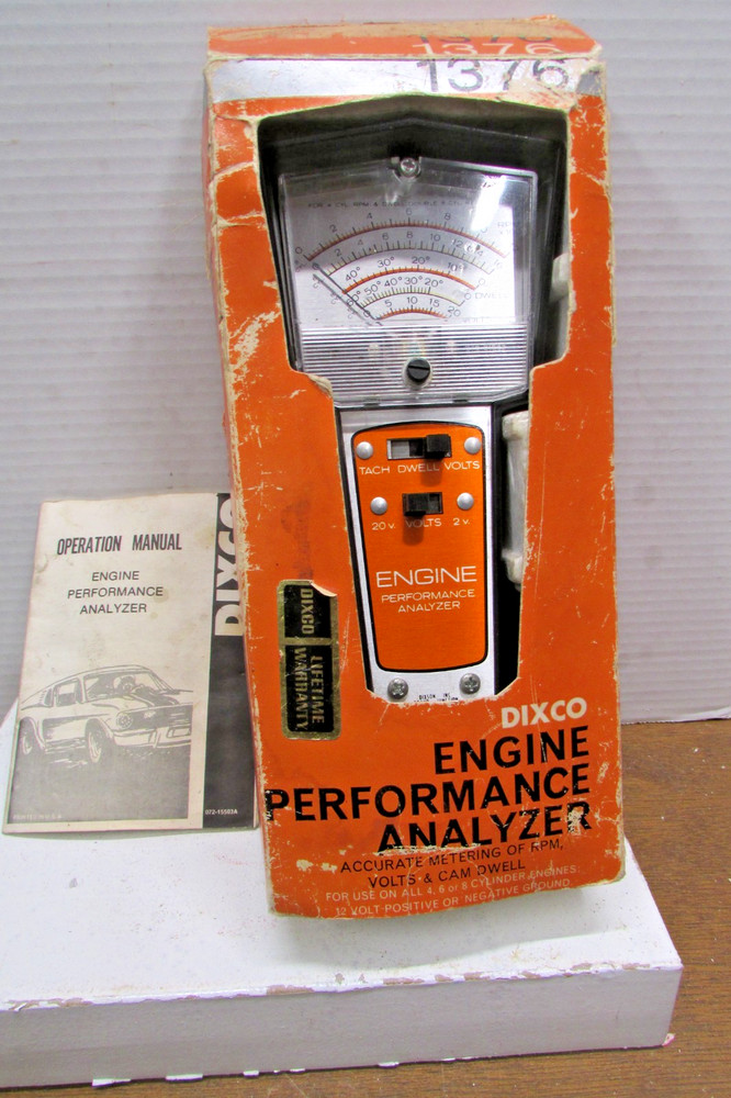 Vintage Dixon Inc Engine Performance Analyzer For Complete Engine System Testing
