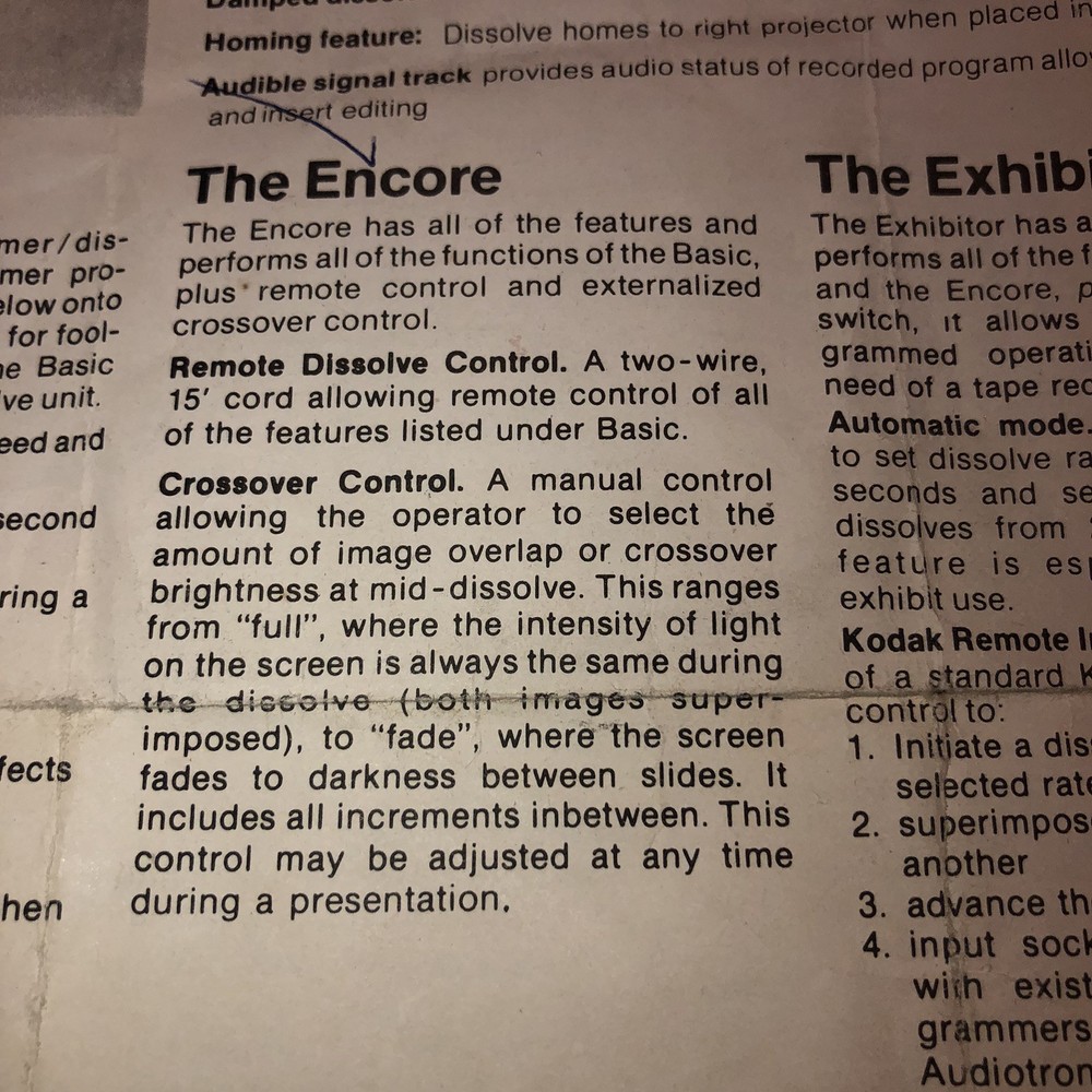 Entre Programmer 7600A Projector Dissolve Control Crossover With Remote