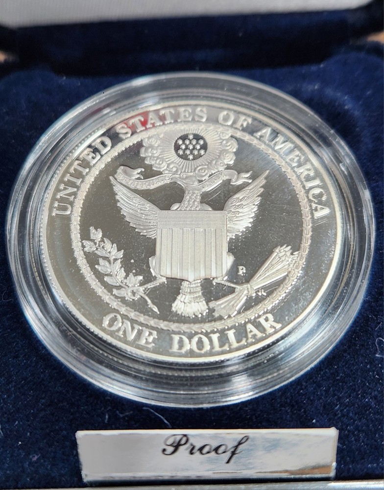 2008-P 🇺🇸 Bald Eagle Commemorative Silver PROOF Dollar 🇺🇸 90% Box OGP & COA