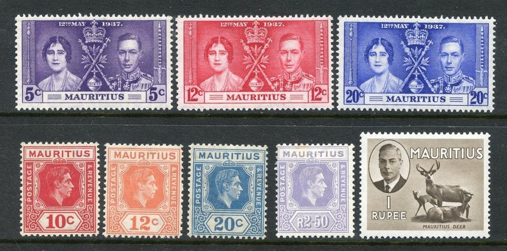 Mauritius Small GVI MM Lot to R2.50