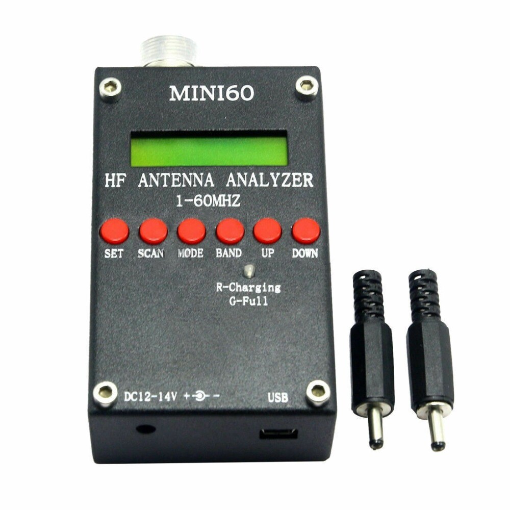Mini60 Sark100 1-60MHz HF ANT SWR Antenna Analyzer Meter + Bluetooth + APP