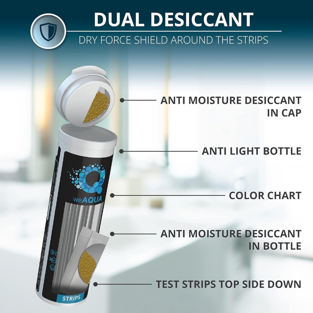 200 Water Hardness Testing Strips with Sample Cup - Accurate & Reliable Testing