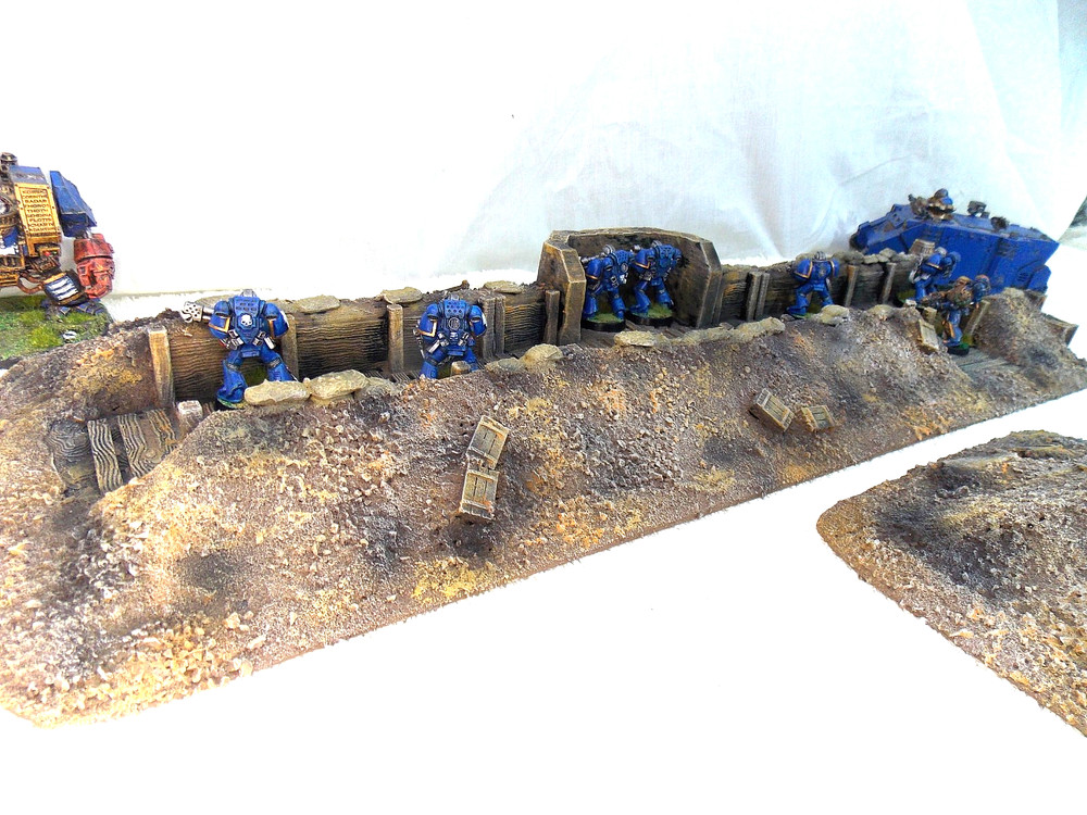 WARGAMING TERRAIN PAINTED ADVANCE ORDERS,TRENCH SYSTEM