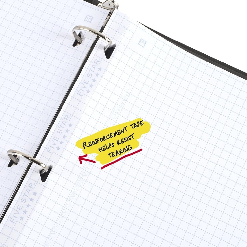 Reinforced Graph Ruled Loose Leaf Paper with Study App Compatibility - 80 Sheets