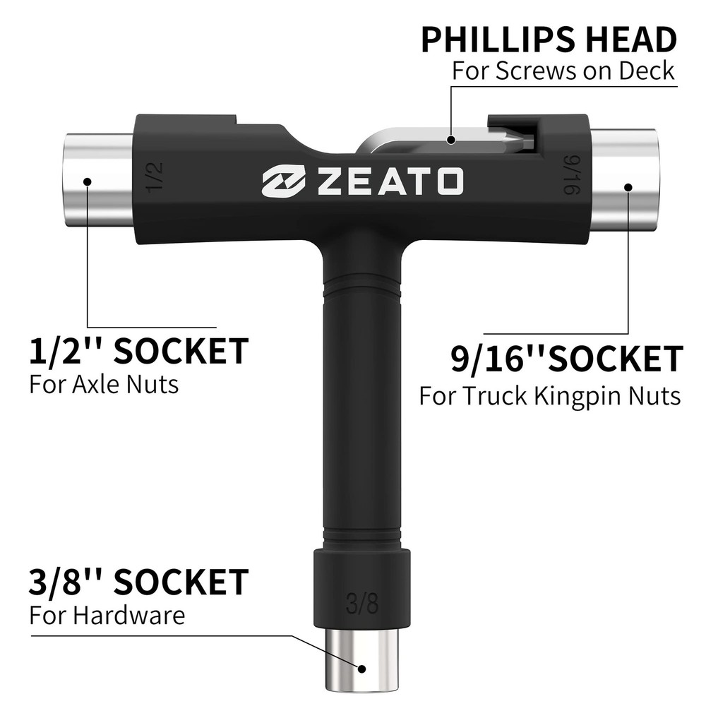 Multi-Function Skate Tool with T-Type Allen Key L-Type Phillips Wrench
