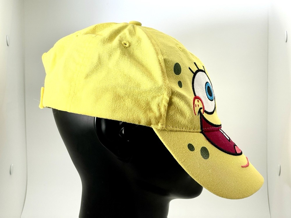 Spongebob Face McDonald's 2012 Nickelodeon Adjustable Promo Hat w/Lapel Pin