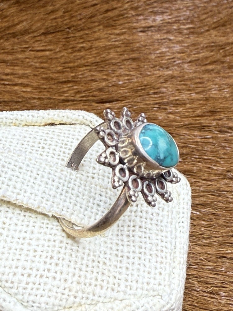 TURQUOISE ~ STERLING ~ RING (7.25)