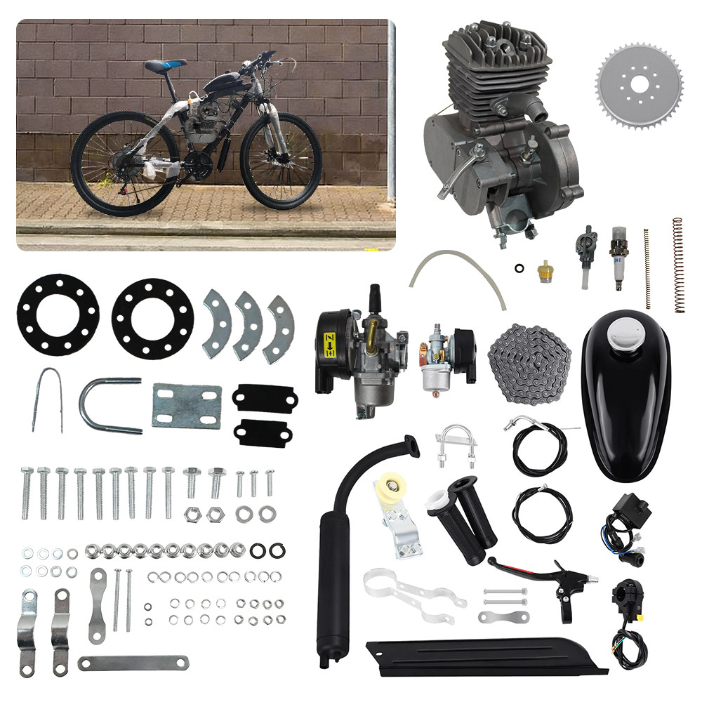 100cc Motorized 2-Stroke Upgrade Kit For Gas Engine Bicycle Conversion