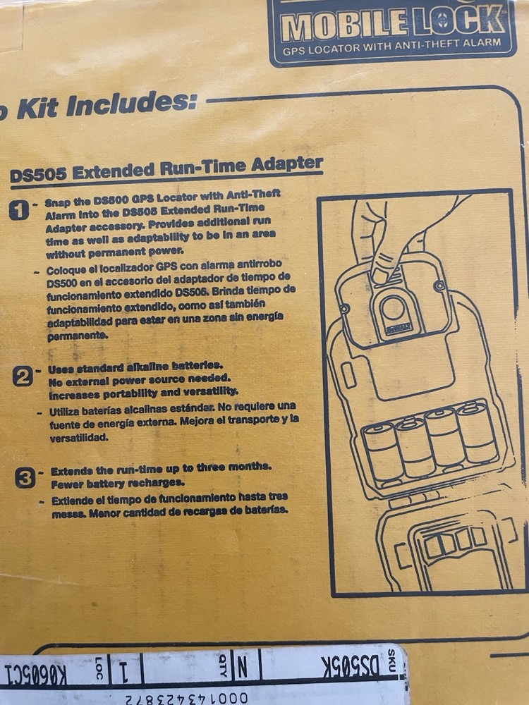 MobileLock Motion Detector Combo Kit by DeWALT (UNOPENED)