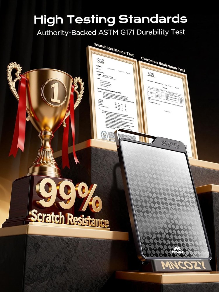 Titanium Cutting Board Kitchen Double-Sided Pure Titanium(Checkered Design &