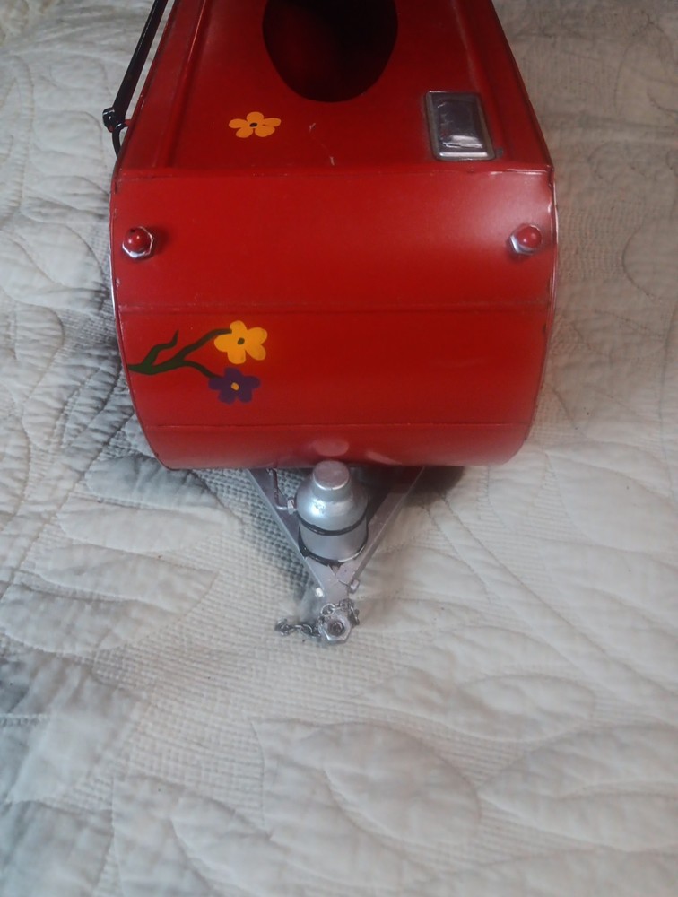 Red Camper Trailer Model Tissue Holder