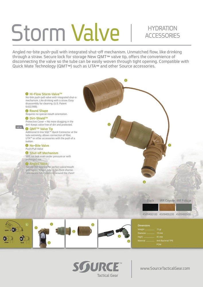 Tactical Storm Valve Kit - High-Flow Push-Pull Storm Valve - Easy Connection ...