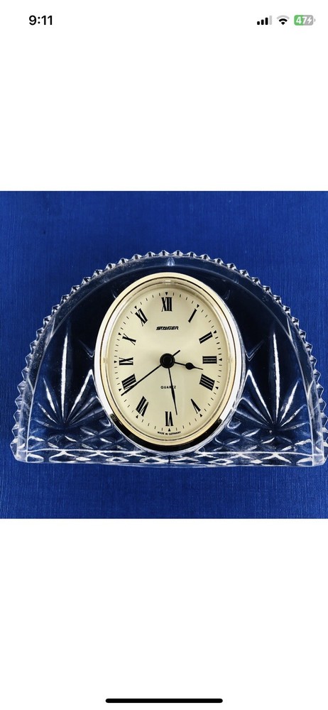 Cristal D’Arques Sunset Quartz Clock In Its Box