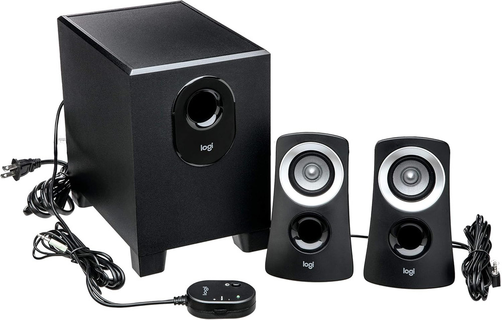 Logitech Z313 2.1 Multimedia Speaker System with Subwoofer, Full Range Audio, 50