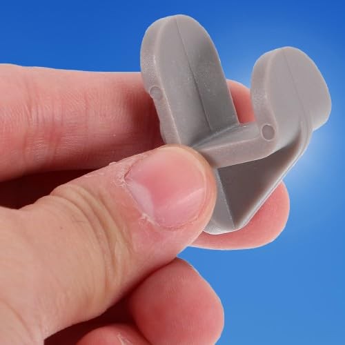Replacement Shelf Clips for Freezers and Refrigerators, Gray Plastic Shelf Clips