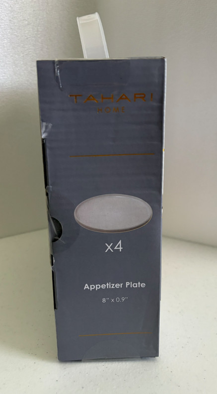 Set of 4 TAHARI HOME 8" Appetizer Plates