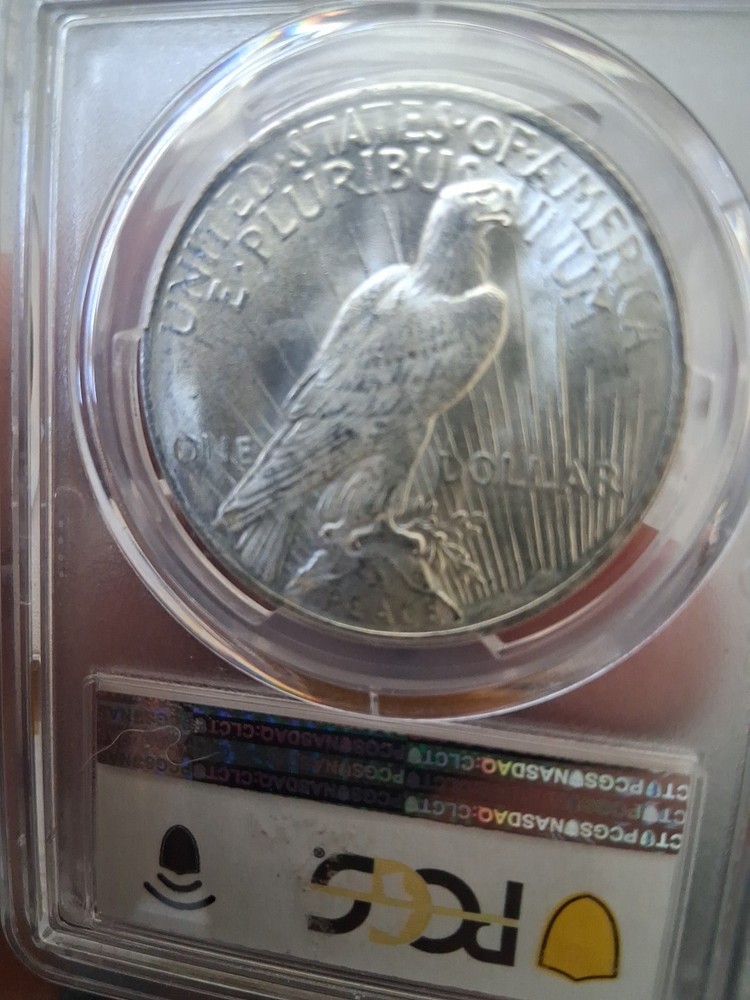 1922 $1 Peace Silver Dollar PCGS MS63