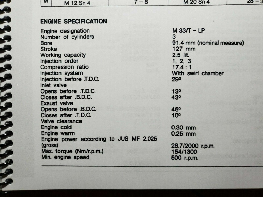 IMT 539 Tractor Workshop Service Manual 9/85 English