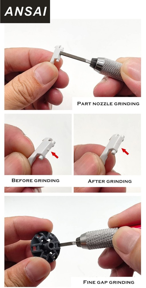 Precision File Set for Scale Model Hobbies Tools Plastic Models File File Pen...