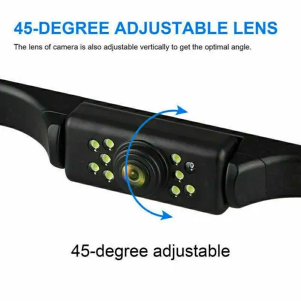4.3" Backup Camera Mirror Car Rear View Reverse Night Vision Parking System Kit