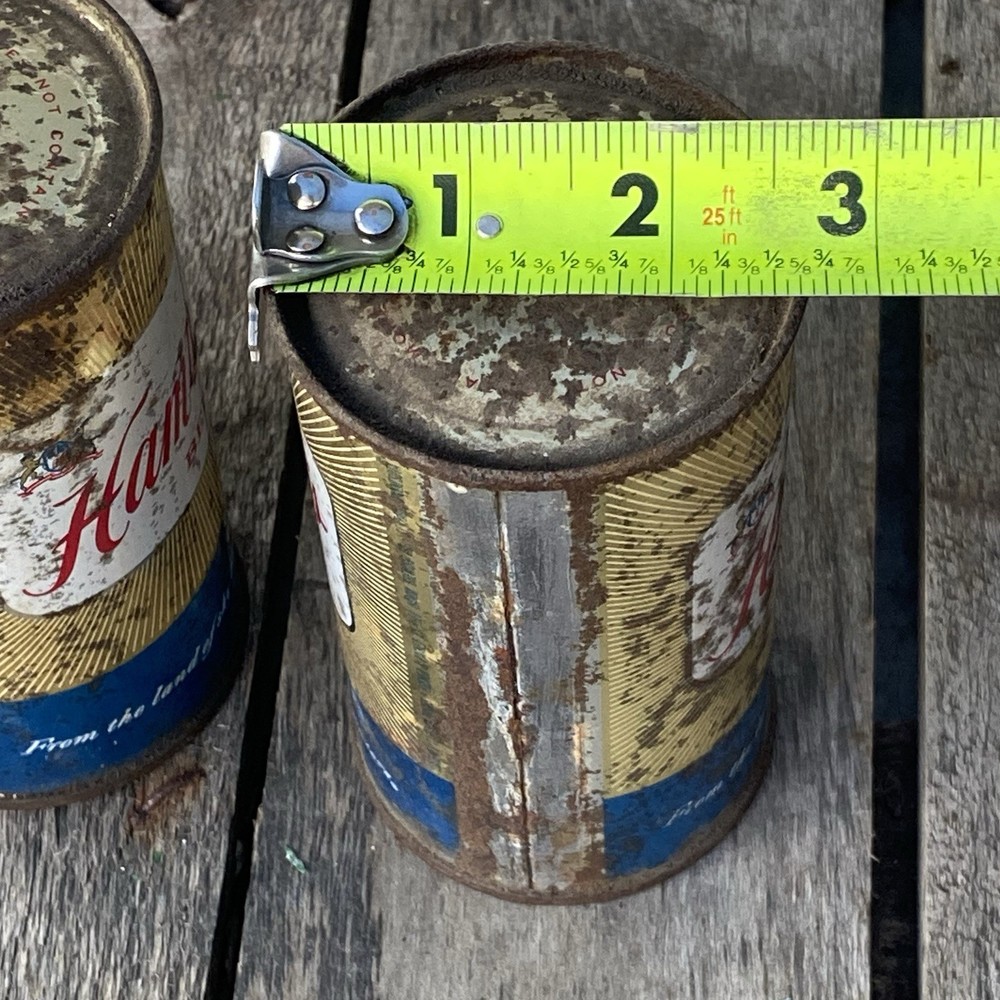 Vintage Hamm’s Beer Cans Empty 12oz