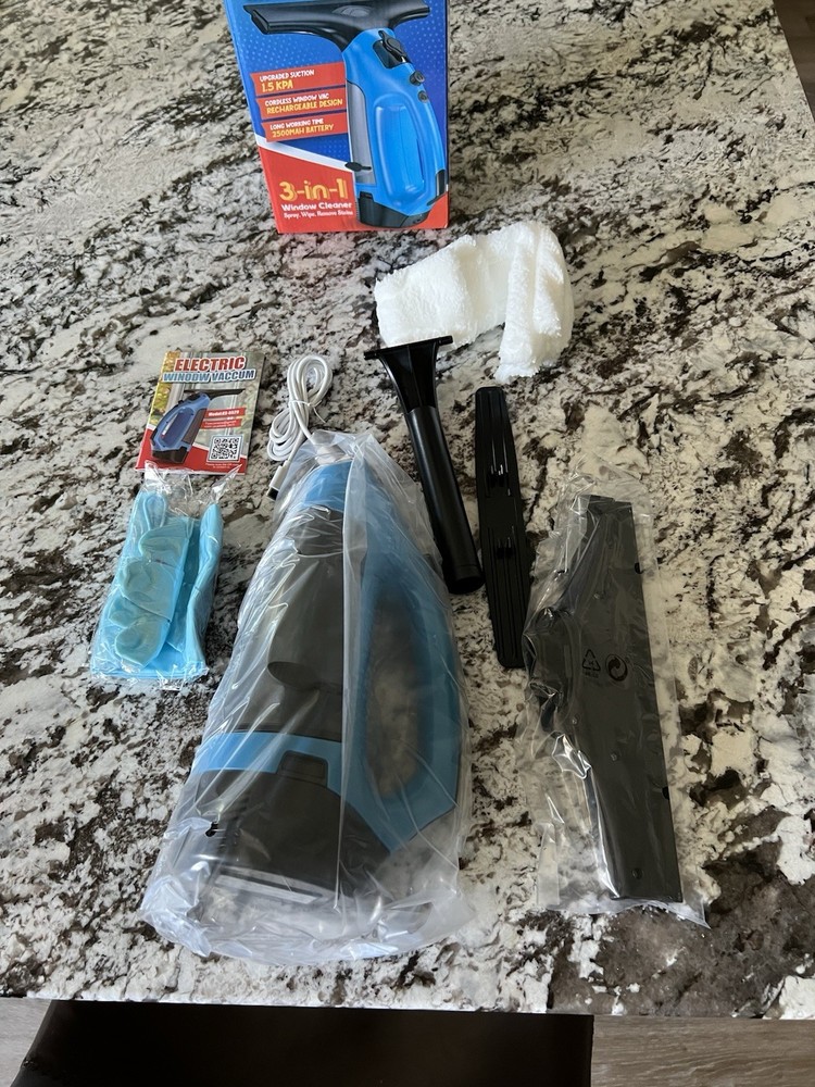 Cordless, Electric Window Vac, Rechargeable