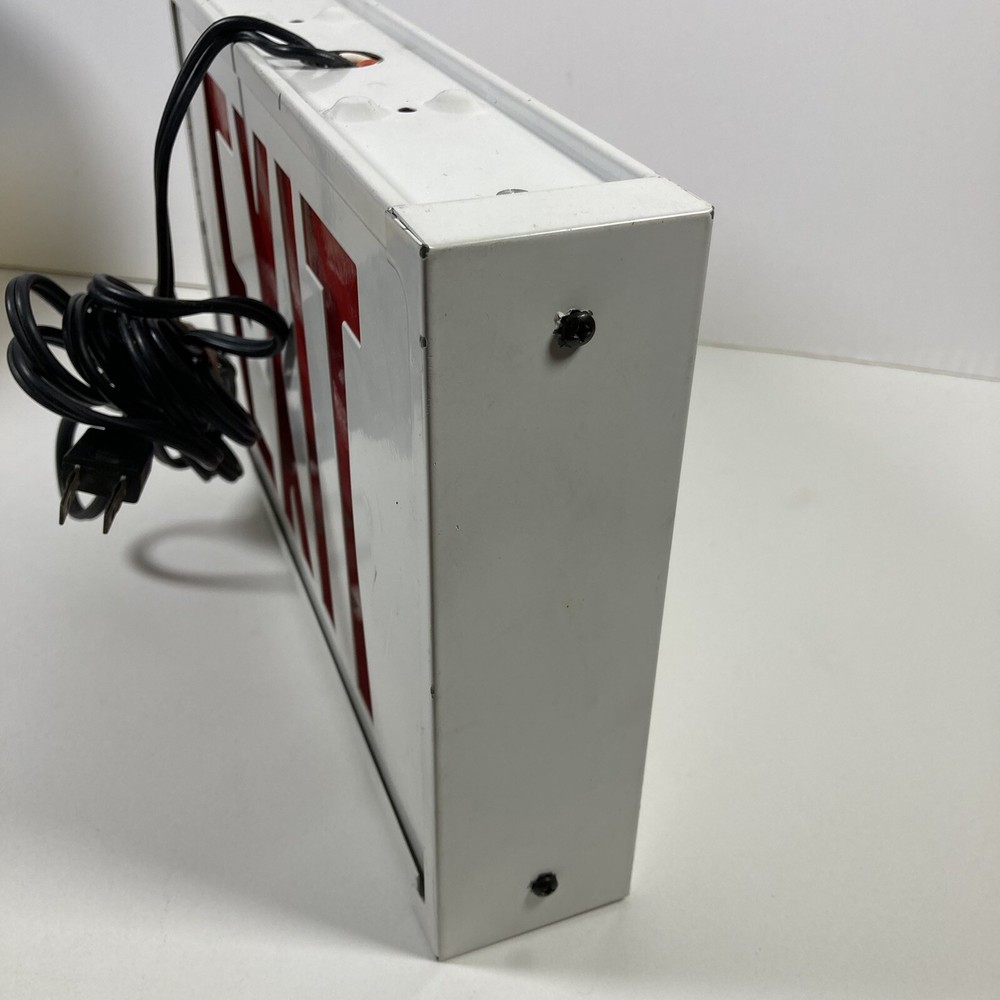 AtLite PNL-RU LED-Exit Sign Light, White Housing, Universal Face Tested Working