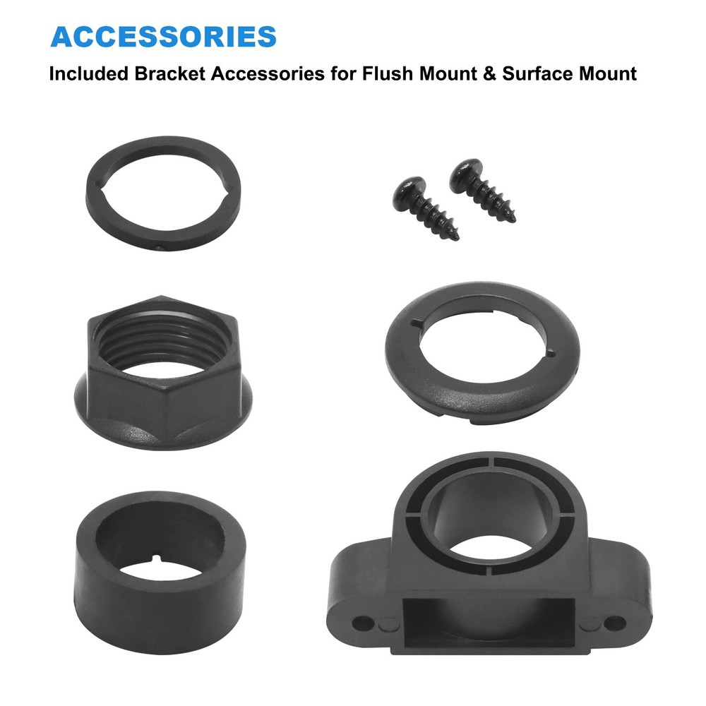 Recoil MDV Super Mini Waterproof LED Display Voltmeter Flush or Surface Mount