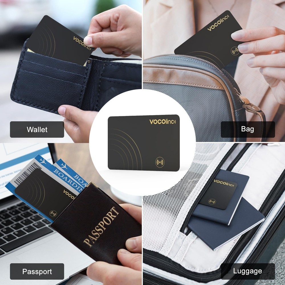 VOCOlinc Smart Bluetooth Tracker 1 Pack, Key Finder Compatible with Apple Fin...