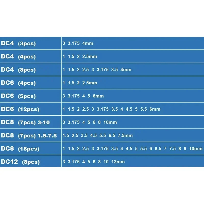 DC4 DC6 DC8 DC12 SDC6 SDC8 SDC12 Spring Clamp Set Collet Chuck Collet Pull Back