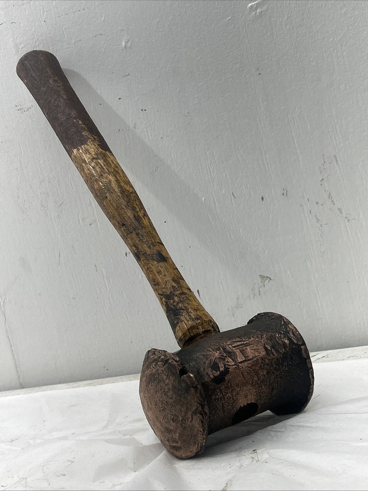 Vintage Copper Mallet, 5.5# Copper Hammer