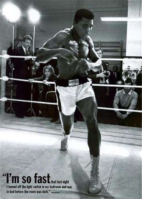 Muhammad Ali I'm So Fast Poster 16x20