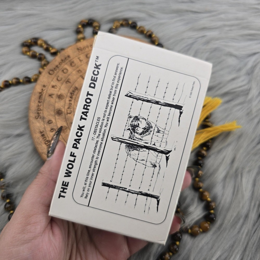 Wolf Pack Tarot Deck by Robert Petro 60 Card Oracle Deck No Guidebook - USED
