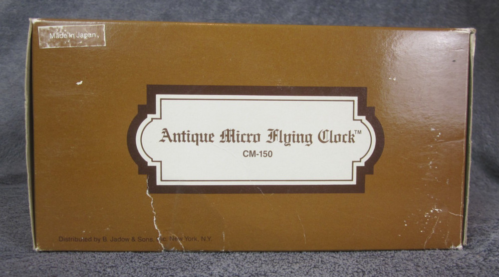 Micro Flying Clock: CM-150: Made in Japan: COMPLETE w/ BOX & EVERYTHING ELSE